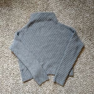 Mock neck knit sweater